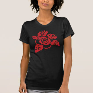 T-shirt rode rozen