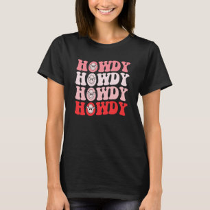 T-shirt Rodéo Country Occidental Méridional Cow-boy Groovy
