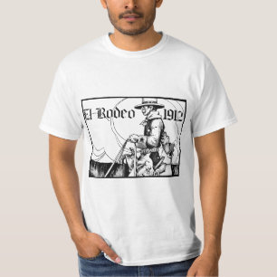 T-shirt Rodeo Cowboy Country 1912 Art occidental
