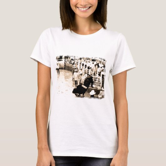 T-shirt Rodéo de cowboy (Devant)