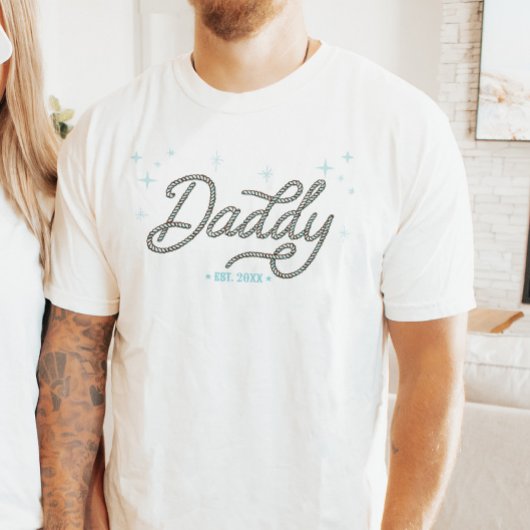 T-shirt Rodeo de Cowboy Occidental Papa Personnalisé