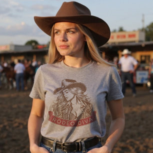 T-shirt Rodeo Diva Fille branchée Western Graphic