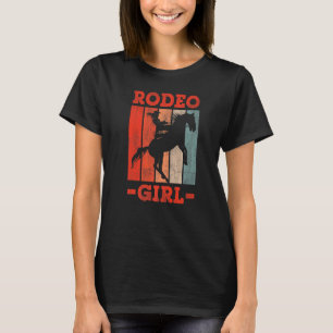 T-shirt Rodeo Girl Cowgirl Horse équitation Rider Rancher