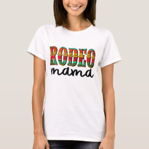 T-shirt Rodeo Mama Horse Lover Racing Fête des Mères Cadea