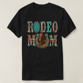 T-shirt Rodeo Maman Horseshoe Western Cowhide Maman Leopar (Design devant)