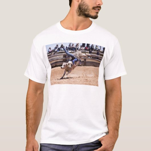 T-shirt Rodéo opposant Taureau (Devant)