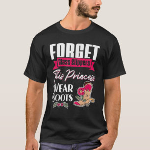 T-shirt Rodéo Oublié Chaussure En Verre Cette Princesse Po