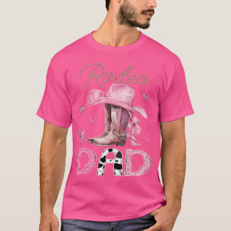 T-shirt Rodeo Papa Boots rose Coquette Cowgirl Birthday Pa