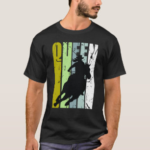 T-shirt Rodéo Queen Barrel Racer Course Femme Cowgirl
