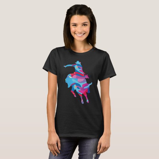 T-shirt Rodeo rodeos Colorful Graphic (Devant entier)