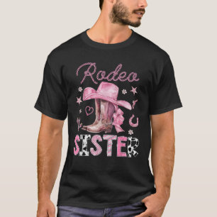 T-shirt Rodéo Soeur Bottes roses Coquette Vache Fille 1er