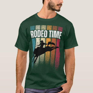 T-shirt Rodeo Time Bareback équitation Western Cowboy