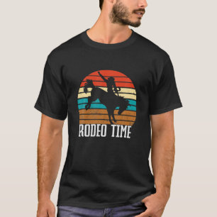 T-shirt Rodeo Time Cowboy Wranglers Kids Bucse Horse Ret