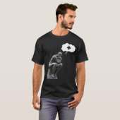 T-shirt Rodin's Thinker Statue - Penser positif (Devant entier)