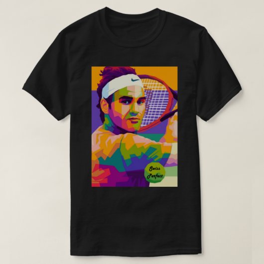 T-shirt Roger Federer Swiss Perfec_ (Design devant)