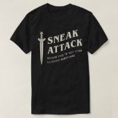 T-shirt Rogue Sneak Attaque Funny Tabletop RPG 1 (Design devant)