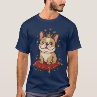 T-shirt Roi Bouledogue Français Cadeau Mignon Frenchie Amo