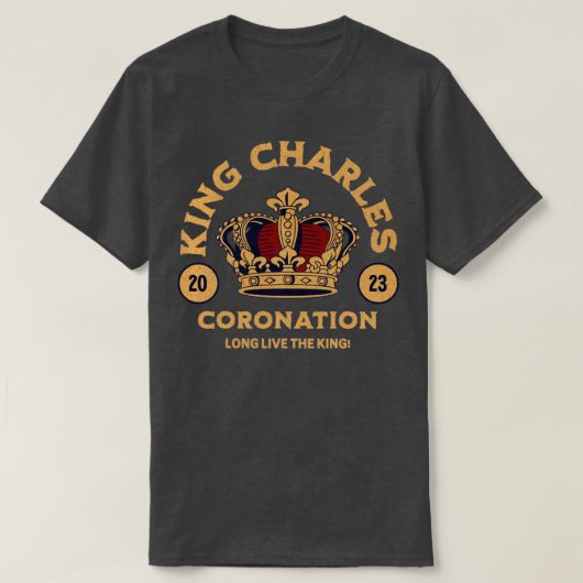 T-shirt Roi Charles 3e Coronation 2023 roi d'Angleterre (Design devant)