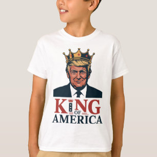 T-shirt Roi d'Amérique Président Trump - Drôle Trump