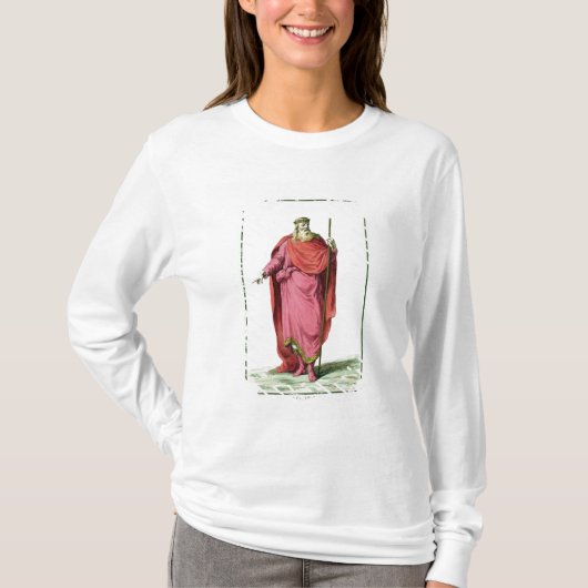 T-shirt Roi de Clovis I (481-511) des contreseings de (Devant)