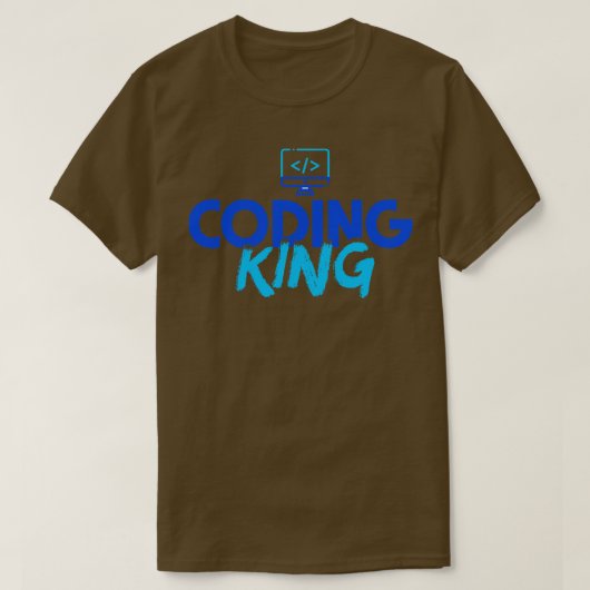 T-shirt Roi de codage (Design devant)