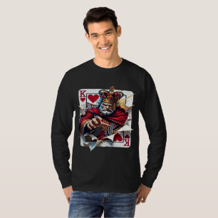 T-shirt Roi de cœur — Illustration de carte à jouer royale