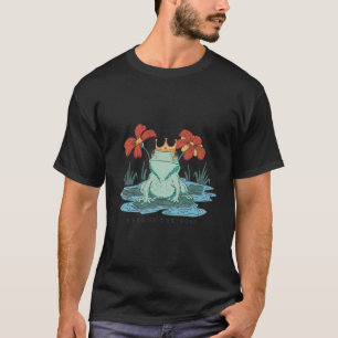 T-shirt Roi De Grenouille Drôle En Fleurs D'Étang Lover De