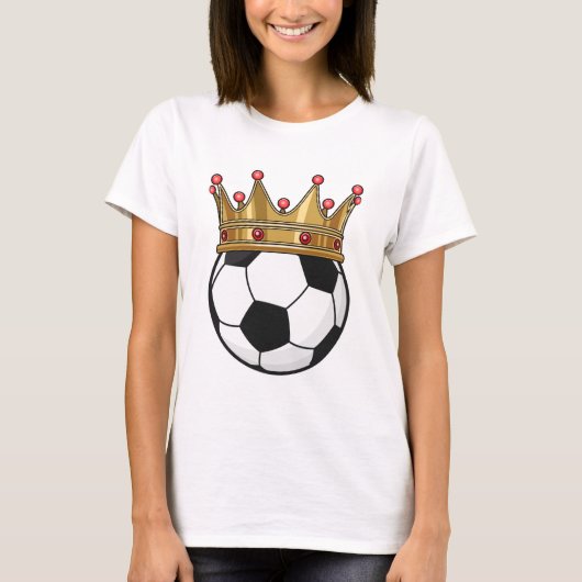 T-shirt Roi de la Couronne de football (Devant)