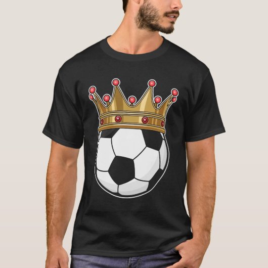 T-shirt Roi de la Couronne de football (Devant)