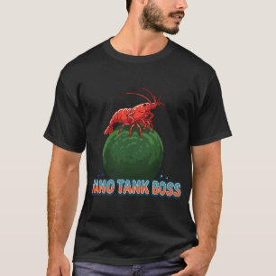 T-shirt Roi de la crevette cerise sur boule de mousse de n