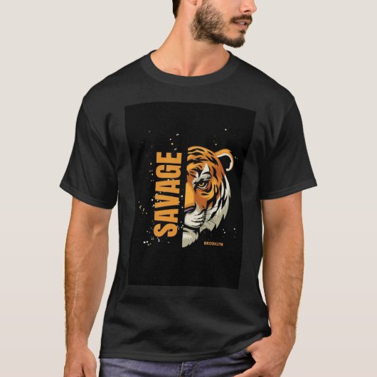 T-shirt "Roi de la Jungle" 2. "Rôtissez comme un lion" 3. (Devant)