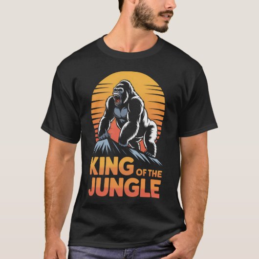 T-shirt Roi de la Jungle - Gorille (Devant)