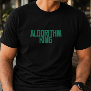 T-shirt Roi de l'algorithme Science des données Apprenti