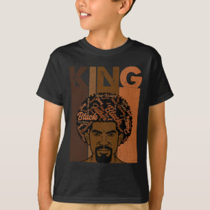 T-shirt Roi de l'histoire noire Père Mélanine Afro-América
