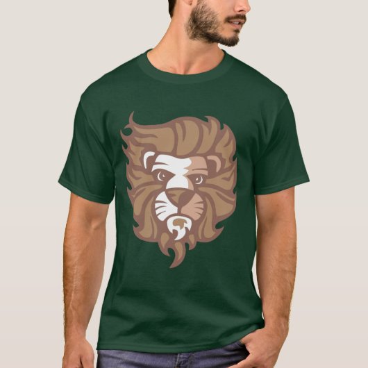 T-shirt roi de lion de la jungle (Devant)