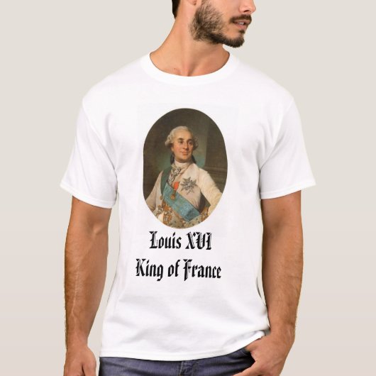 T-shirt Roi de Louis XVI de la France (Devant)