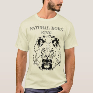 T-shirt Roi de naissance naturel - Lion Crown Tee