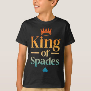 T-shirt Roi de pique cool Art pour hommes Papa Jeu de cart