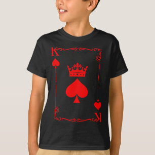 T-shirt Roi de pique Jeu Histoire noire Carte à jouer Homm