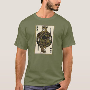 T-shirt Roi de pique — Regal Black & Gold