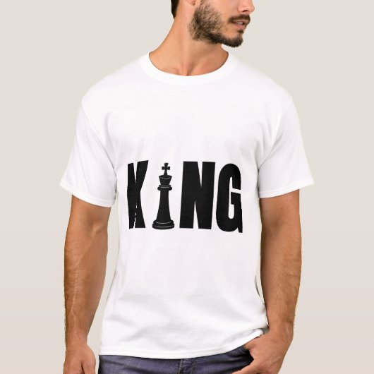 T-Shirt Roi d'Échecs pour Hommes (Devant)