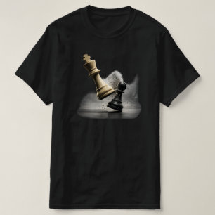 T-shirt Roi d'échecs stratégique graphique