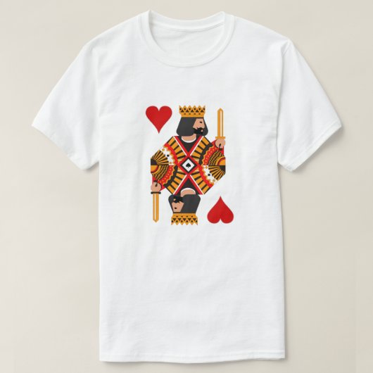 T-shirt roi des coeurs (Design devant)