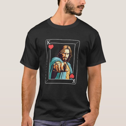 T-shirt Roi des Coeurs Jésus (Devant)