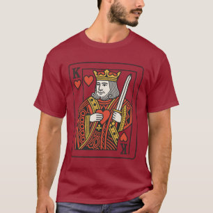 T-shirt Roi des Coeurs — Regal Red & Gold