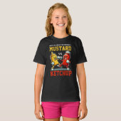 T-shirt Roi des condiments Mustard vs Ketchup Classic (Devant entier)