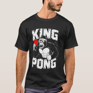 T-shirt Roi drôle Pong - Vintage Tennis de Ping Pong Table