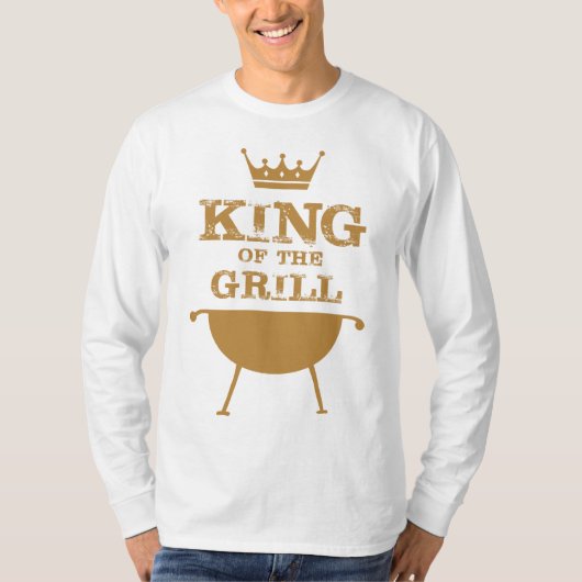 T-shirt Roi Du Grill, Or (Devant)