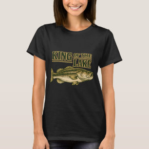 T-shirt Roi du lac pêche à la perche bass angler Gr