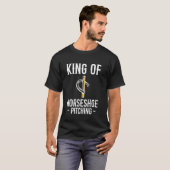 T-shirt Roi du lancer de fer à cheval (Devant entier)